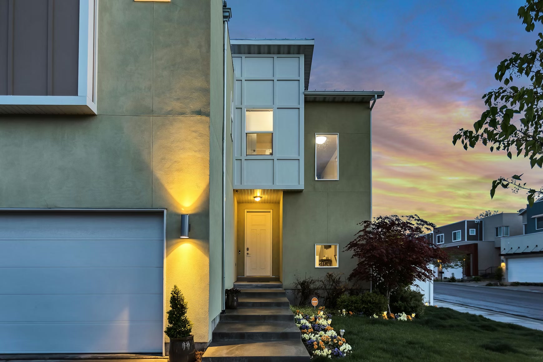 Bay Area home at dusk — burst pipe emergency response