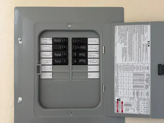 Eaton Sub-Panel + Circuit Labeling