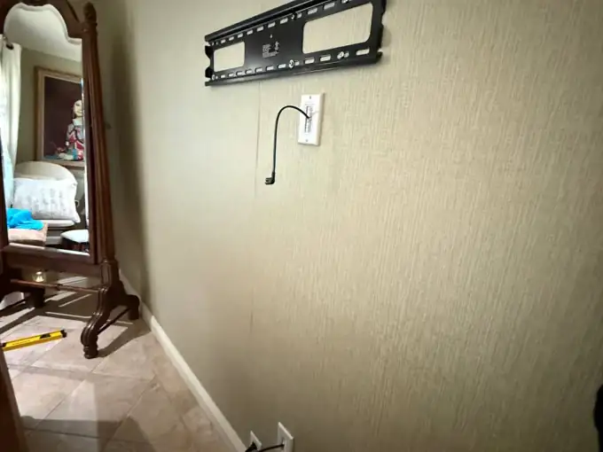75" TV Wall Mount + Concealed Wiring