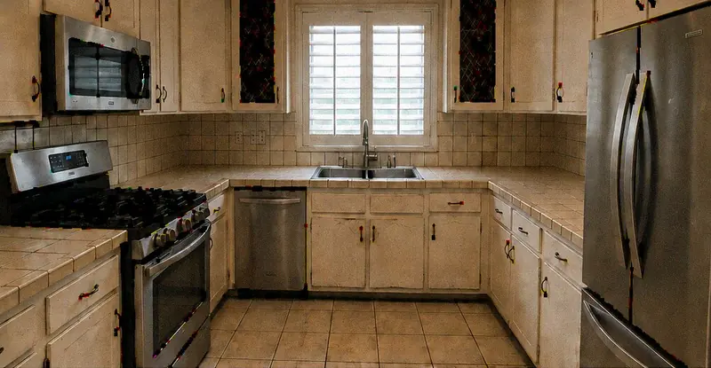 Galley kitchen before remodel — YKCA Bay Area