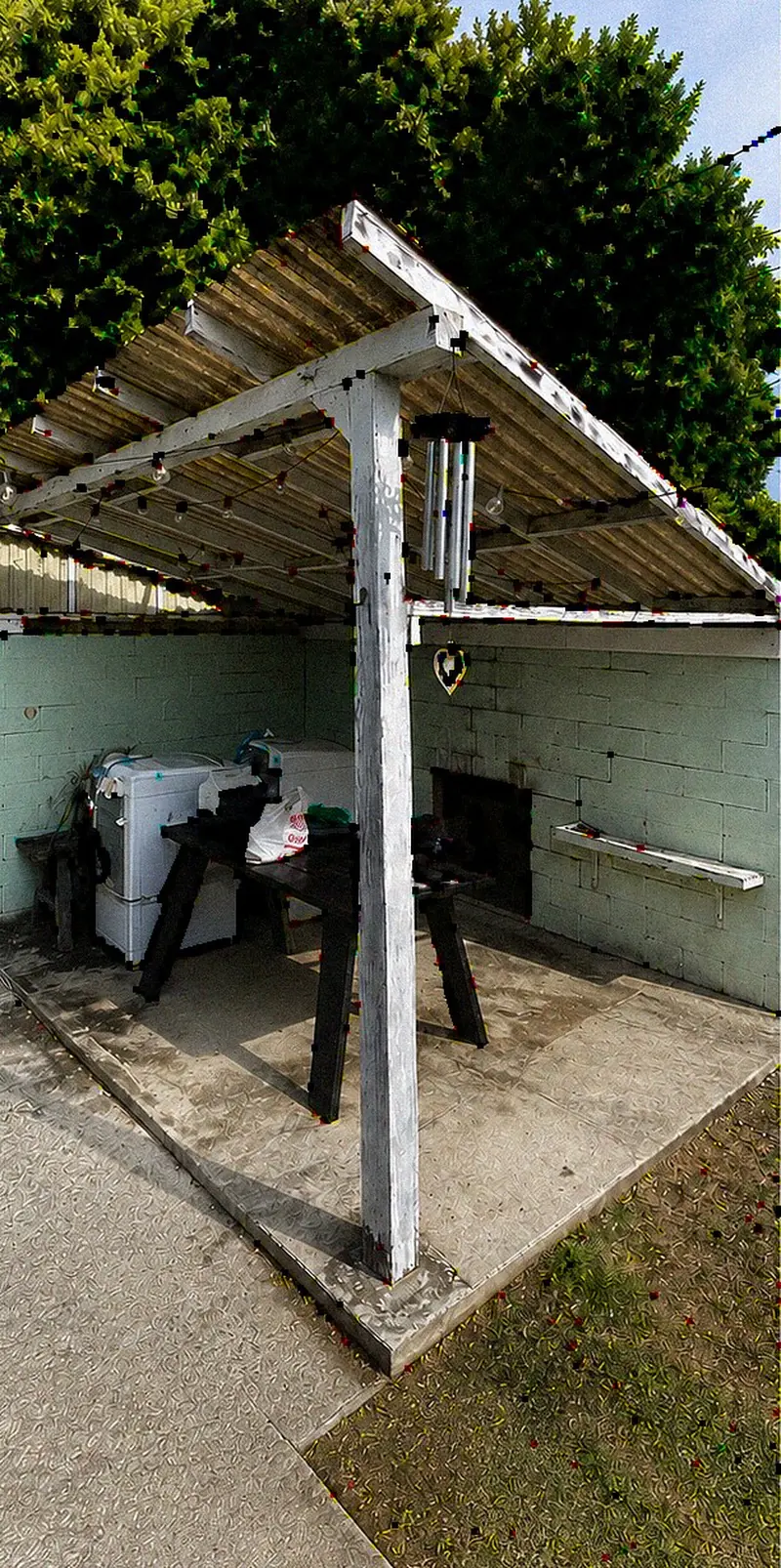 Covered patio before remodel — YKCA Bay Area