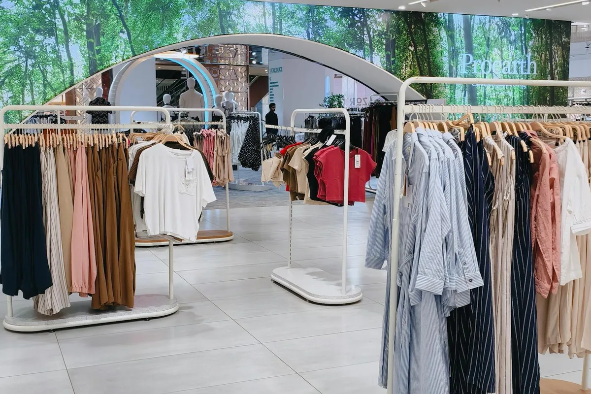 Retail buildout — display lighting, POS, security, storefront finishes
